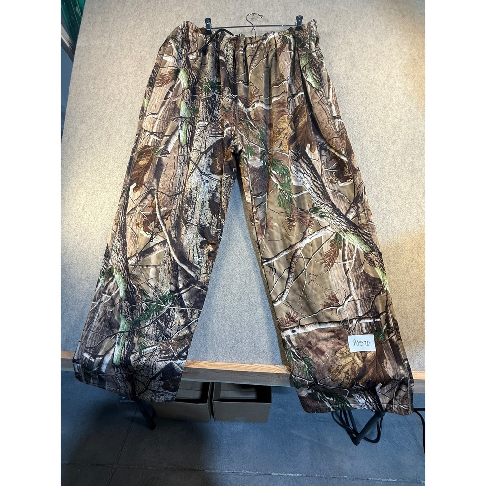 RedHead Realtree AP Camo Hunting Pants Mens 3XL Fleece Lined Elastic Waist Brown